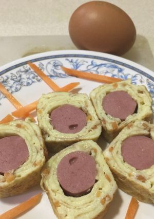 Foto resep Telor dadar gulung sosis
