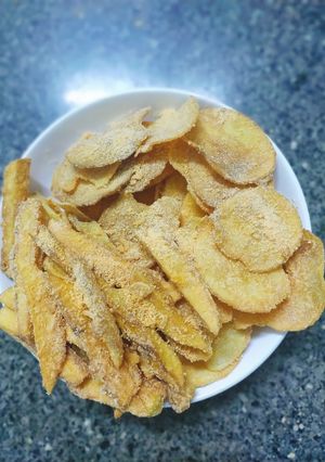 Hình của món Khoai tây lắc phô mai.