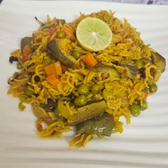 A picture of Mix veg masala rice.