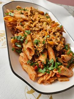 صورة لوصفة مكرونة بالدجاج