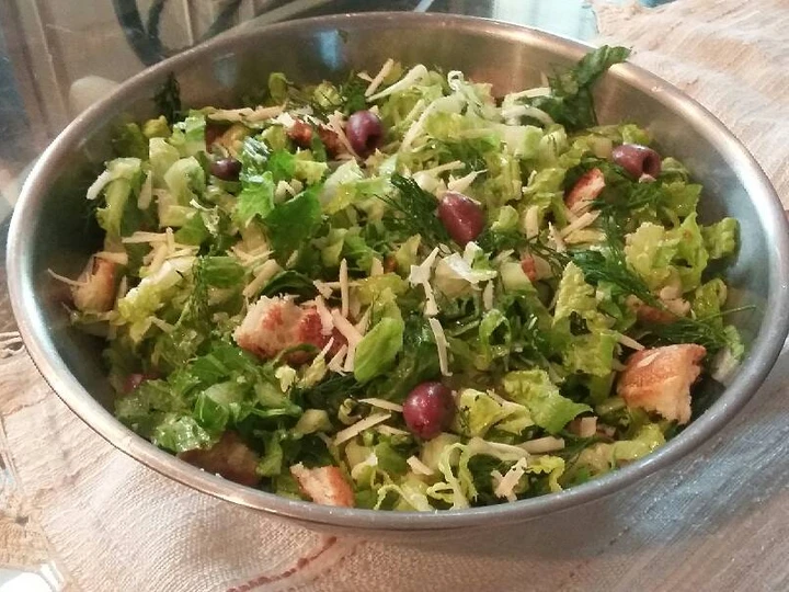 Easy Steps to Make Prasini Salata/ Greek Spring Salad which Delicious