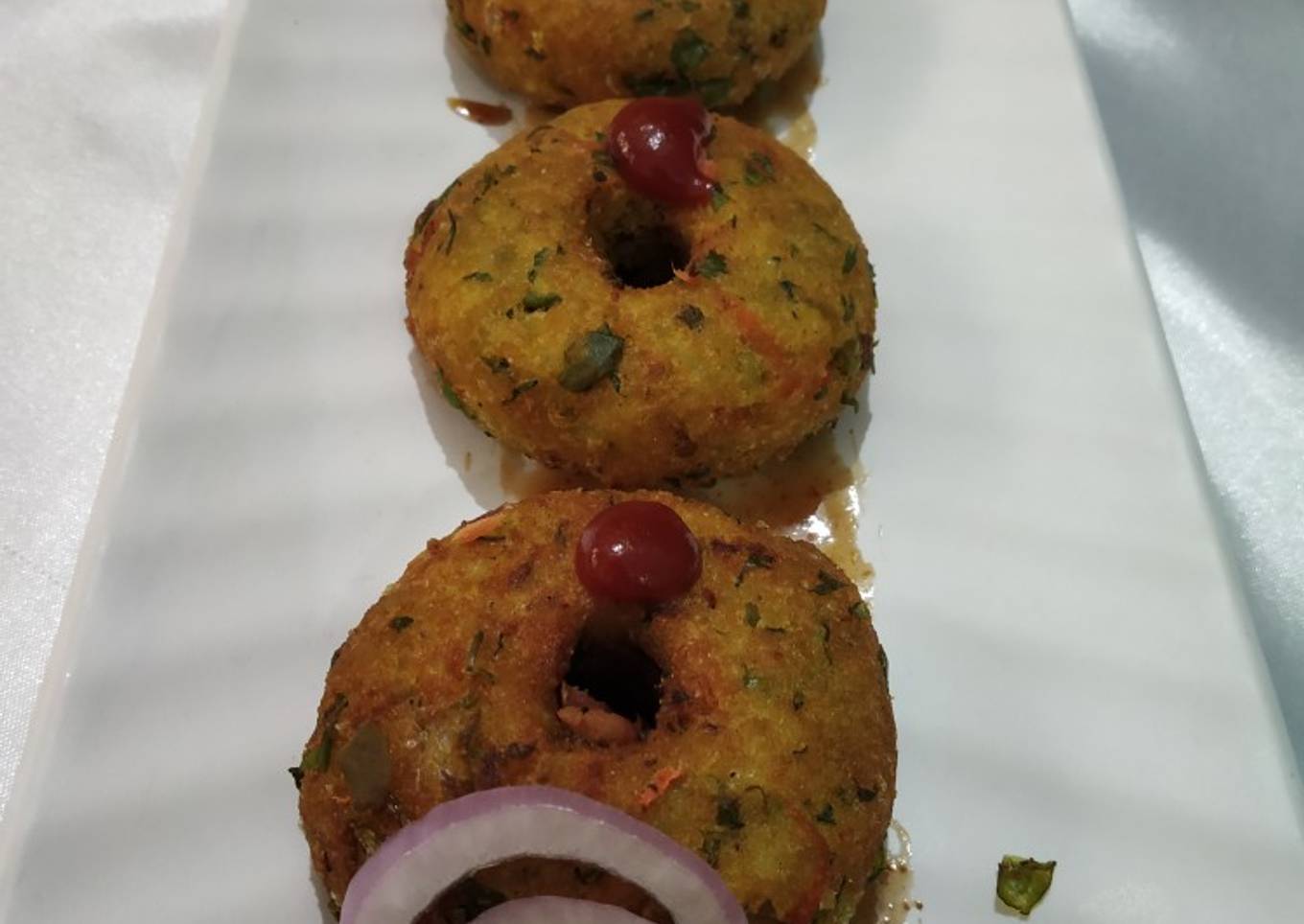 Rice and Vegetable Donuts