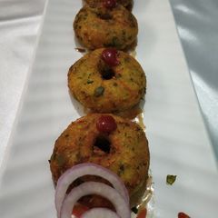A picture of Rice and Vegetable Donuts.