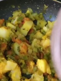 A picture of French bean's stew.