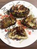 Artichoke panggang dan vinagrete (cara penyajian)