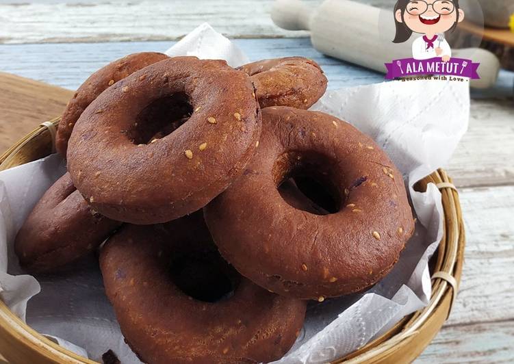 Donat Ungu Wijen Vegan alaMetut 👩‍🍳