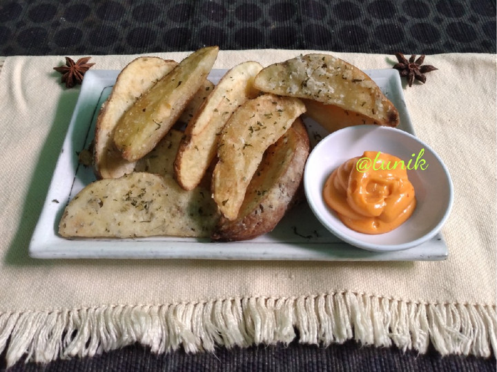 Resep 326. Potato Wedges yang Menggugah Selera