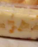 Joghurtos- őszibarackos, vaníliapudingos piskóta