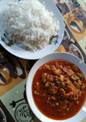 صورة لوصفة مرقه باقلاء خضراء 😋