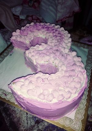 Una foto de Torta de número 3