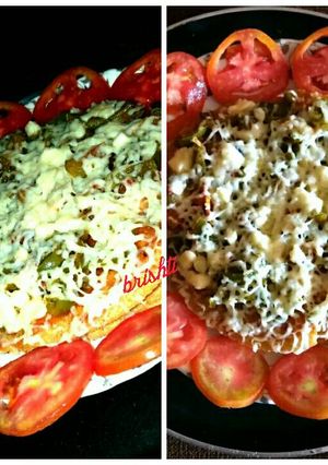 A picture of Maize flour Pizza.