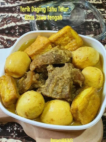 Langkah Gampang Membuat Resep Terik Daging Tahu Telur Khas Jawa Tengah yang Menggugah Selera Anti Ribet, Lezat