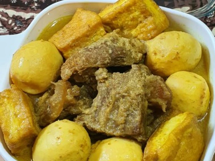 Langkah Gampang Membuat Resep Terik Daging Tahu Telur Khas Jawa Tengah yang Menggugah Selera Anti Ribet, Lezat