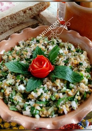 Une photo de Salade de bourghol aux lentilles🥗