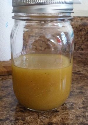 A picture of Homemade Honey Mustard Vinaigrette.