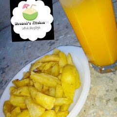 A picture of Chips and mango.