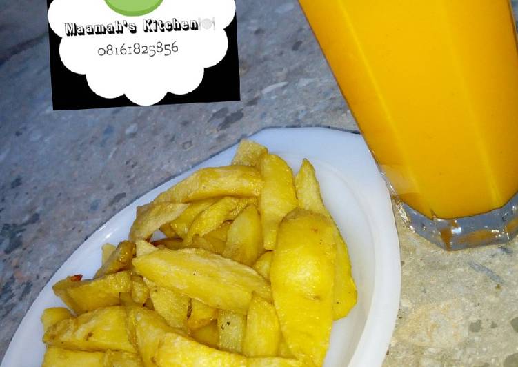 Recipe of Perfect Chips and mango