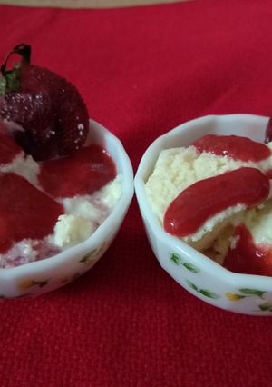 A picture of Strawberry ice cream.