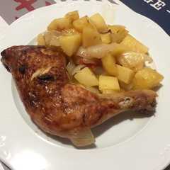 Una foto de Pollo al horno