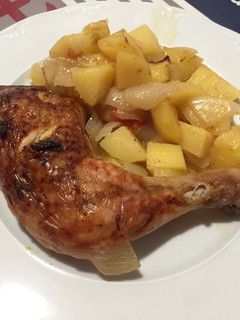Una foto de Pollo al horno