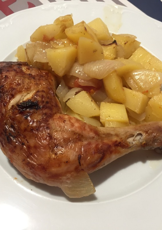 Una foto de Pollo al horno