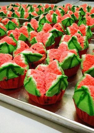 Foto resep Bolu kukus semangka