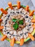 Hummus de garbanzos de lata con cebolla caramelizada sin azúcar 🧅🧅