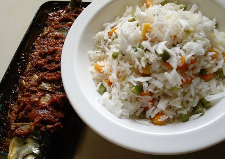 Recipe of Ultimate Coconut rice and fish