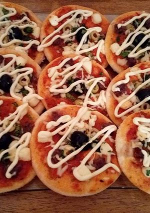 صورة لوصفة ميني بيتزا 🍕
