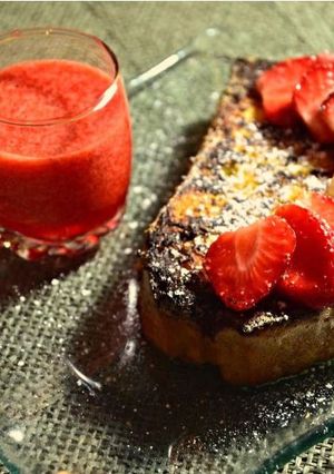 Une photo de Pain perdu à la fraise