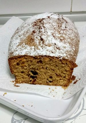 Foto principal de Bizcocho integral de yogur griego con arándanos