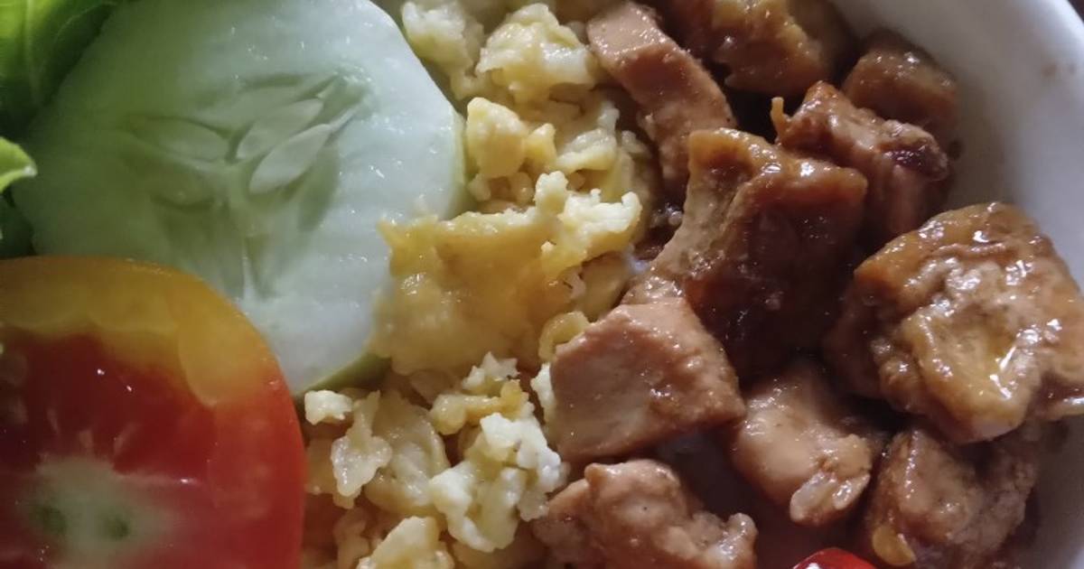 Resep Rice Bowl Ayam Teriyaki Sambel Matah Oleh Desi Zara Cookpad