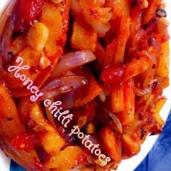 A picture of Honey chilli potato.