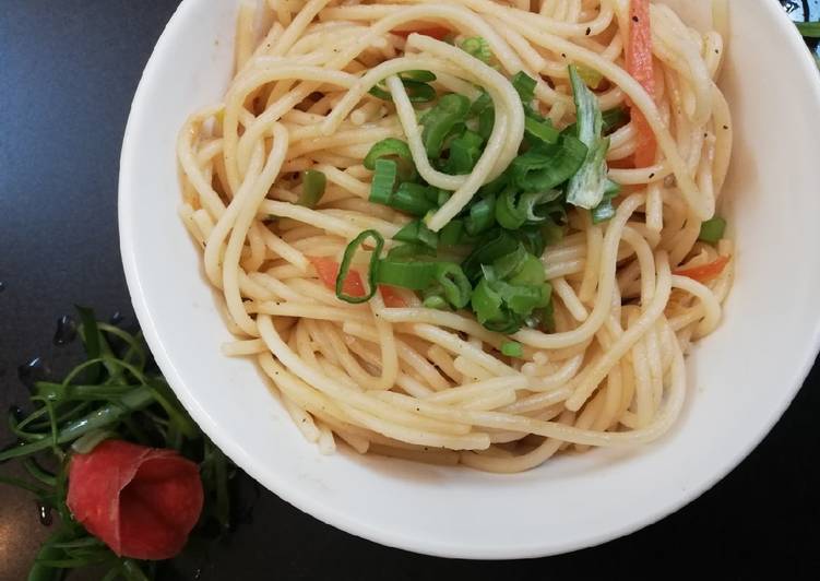 Recipe of Super Quick Homemade Fried veggies sphagetti