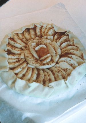 Une photo de Tarte pommes coing