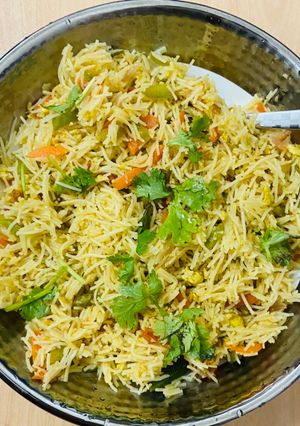 A picture of Egg Masala vermicelli/Egg masala semiya.