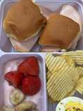 Turkey & cheese sliders Bento box