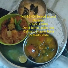 A picture of Lord Narayan special KHICHDI.