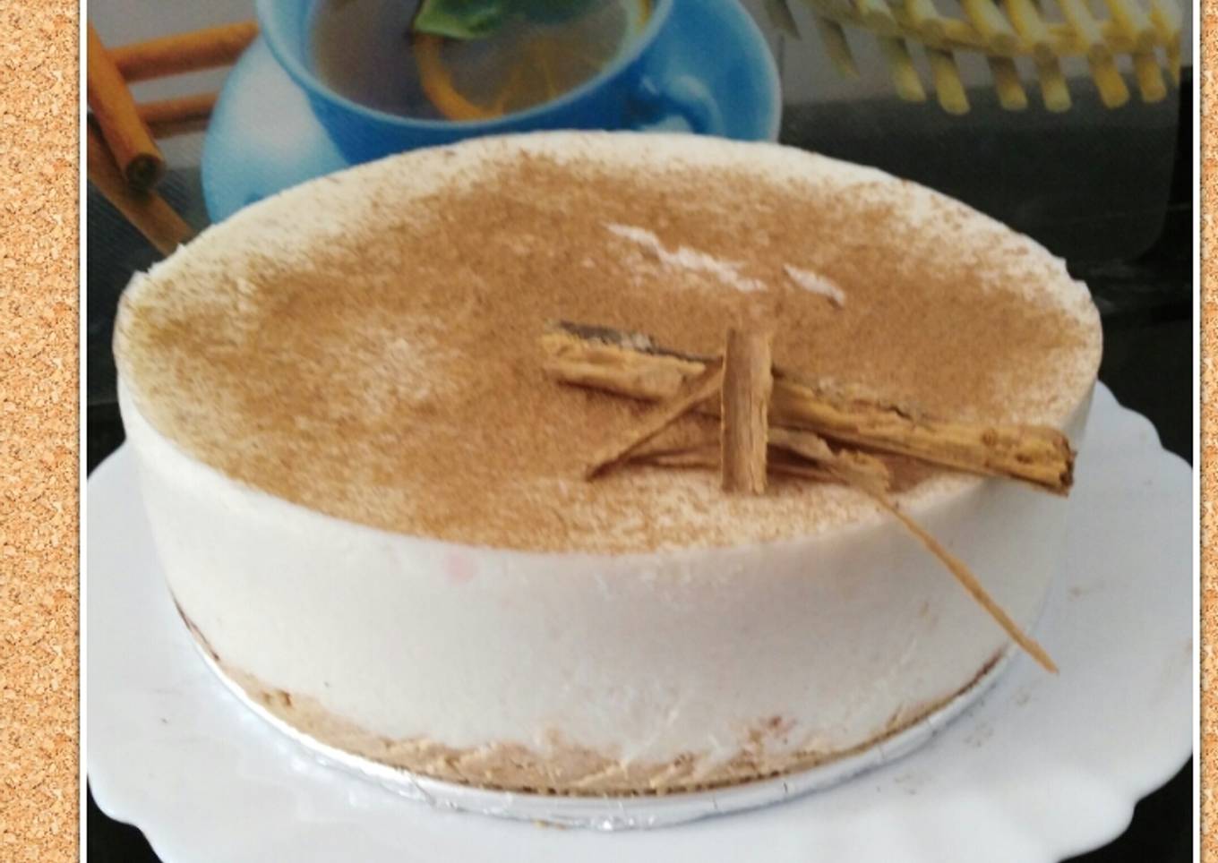 Tarta de arroz con leche