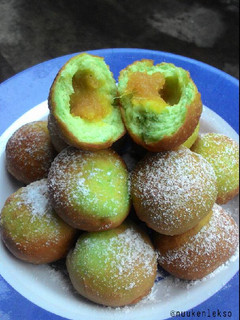 Foto resep Roti Goreng Pandan Mini Isi Nanas