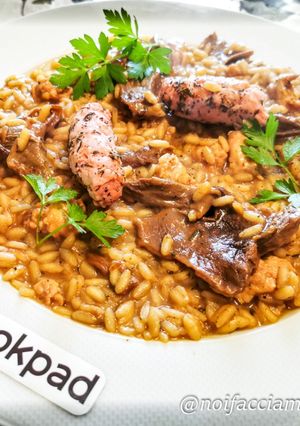 Foto di Risotto con Funghi Porcini e Salsiccia