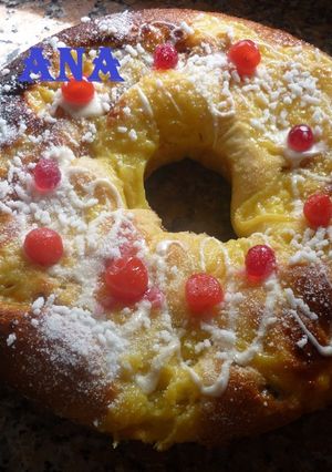 Una foto de Rosca de pascua rellena versión 2017