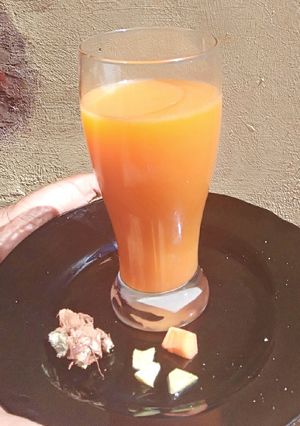 A picture of Carrot and ginger detox juice #one recipe one tree.