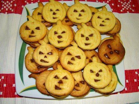 Halloween linzer recept recept fotó