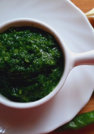 A picture of Aam Dhaniya Chutney.