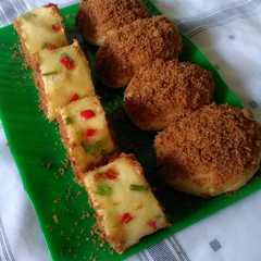 Roti abon (floss Bun gulung) রেসিপির প্রধান ছবি
