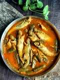 বেগুন-পাবদার ঝোল ঝাল।