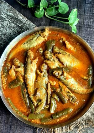 বেগুন-পাবদার ঝোল ঝাল। রেসিপির প্রধান ছবি