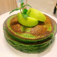 A picture of Spinach and Matcha Pancakes.
