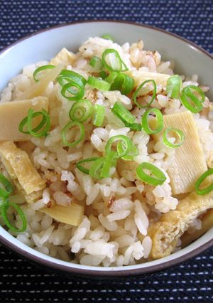 A picture of Bamboo Shoot & Abura-age Takikomi Gohan.